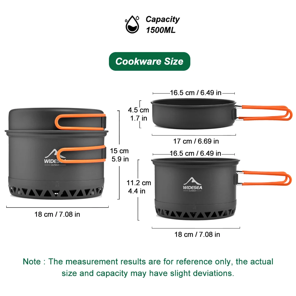 Camping Tableware Outdoor Cookware Set Pots - Image 3