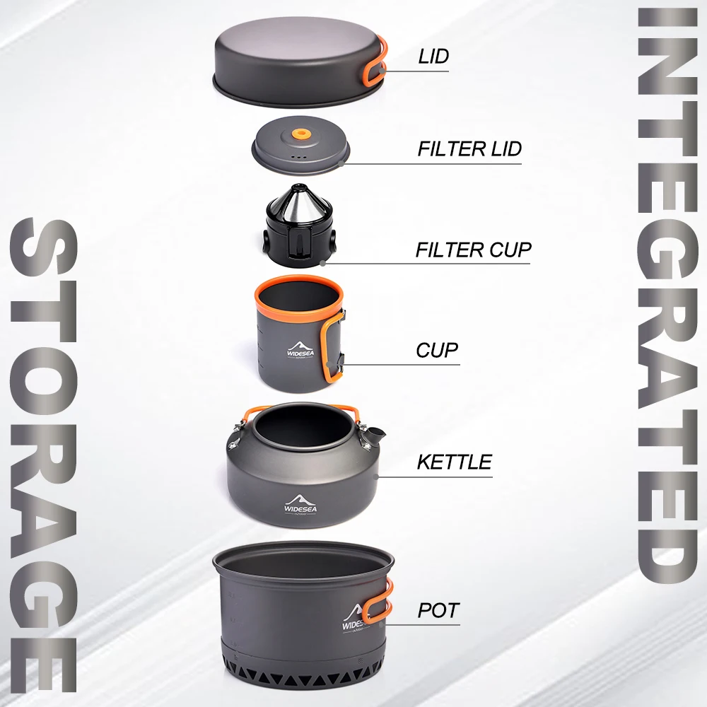 Camping Tableware Outdoor Cookware Set Pots - Image 2